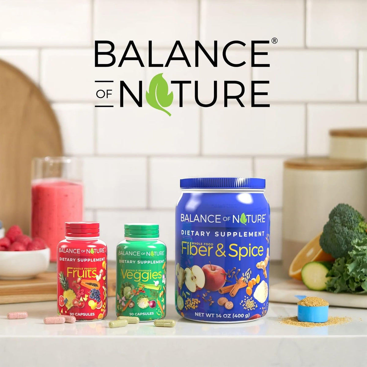 Balance of Nature Whole Food Supplement – Fruits & Veggies, 30 Servings | Daily Whole-Food Nutrition for Men, Women & Kids