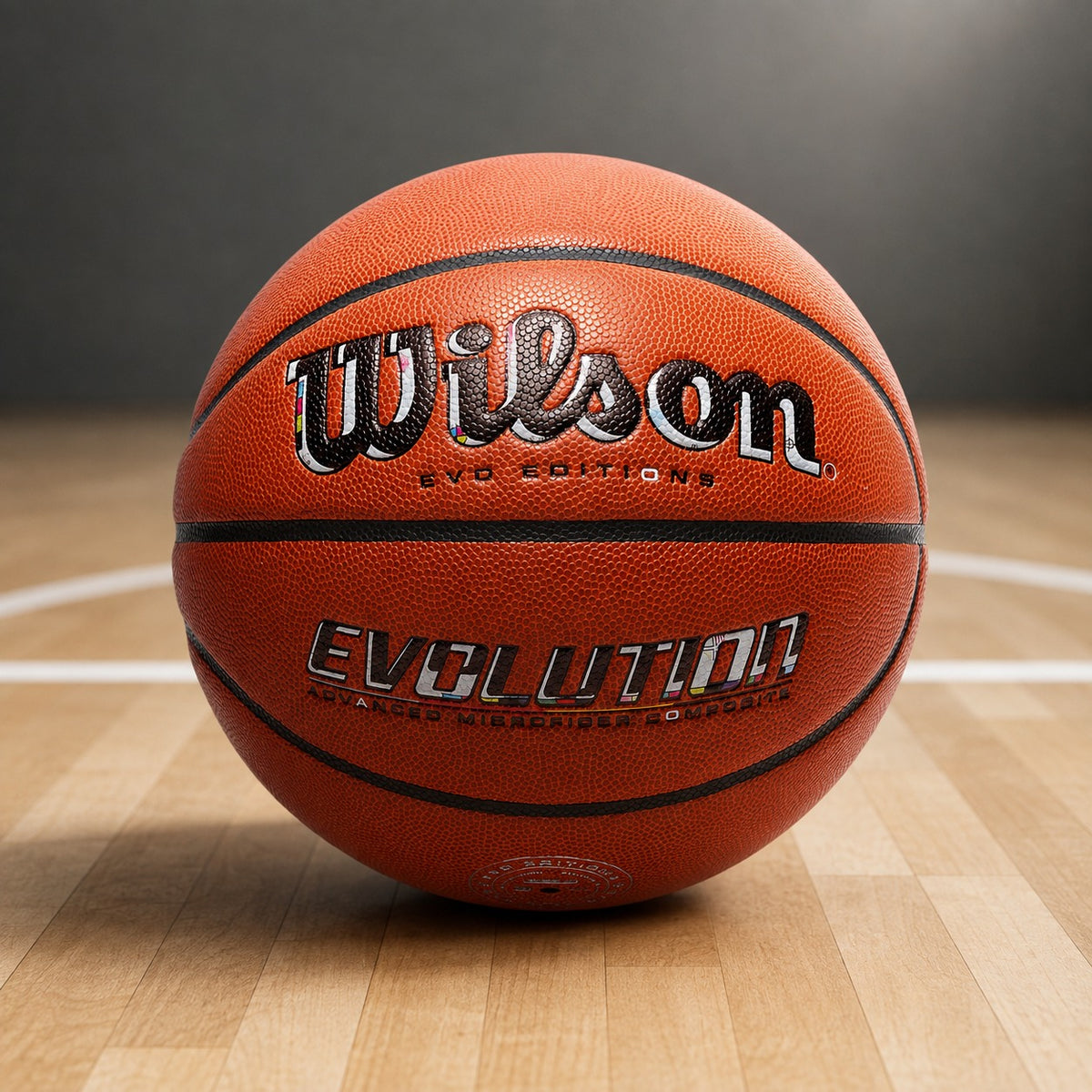 Wilson Evolution Basketball Size 7 – Official Game Ball, Advanced Microfiber Composite, Indoor Basketball for Training & Competition