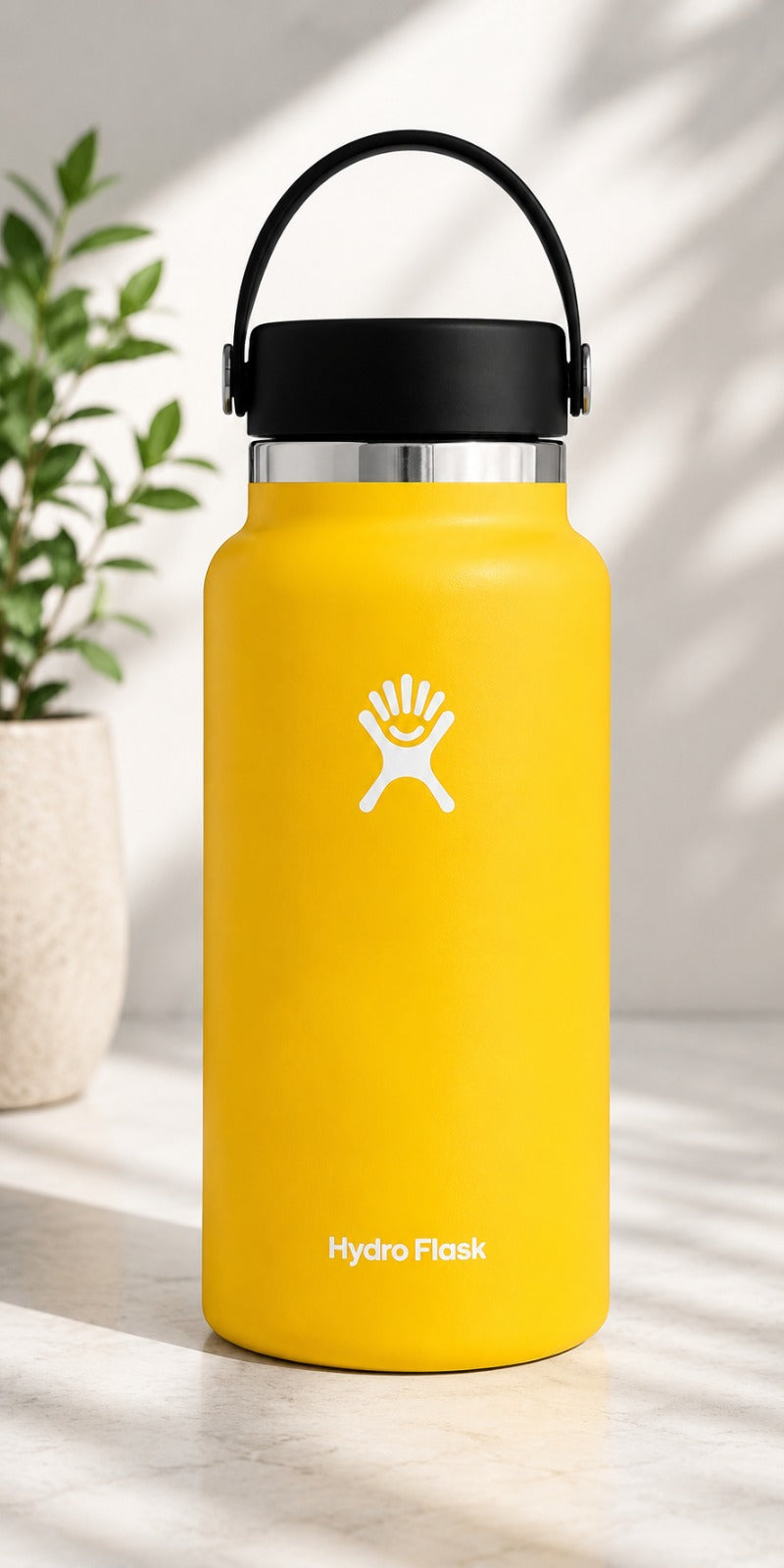 Insulated Water Bottle Replacement Lid – Black Leak-Resistant Screw Top Cap with Drinking Opening