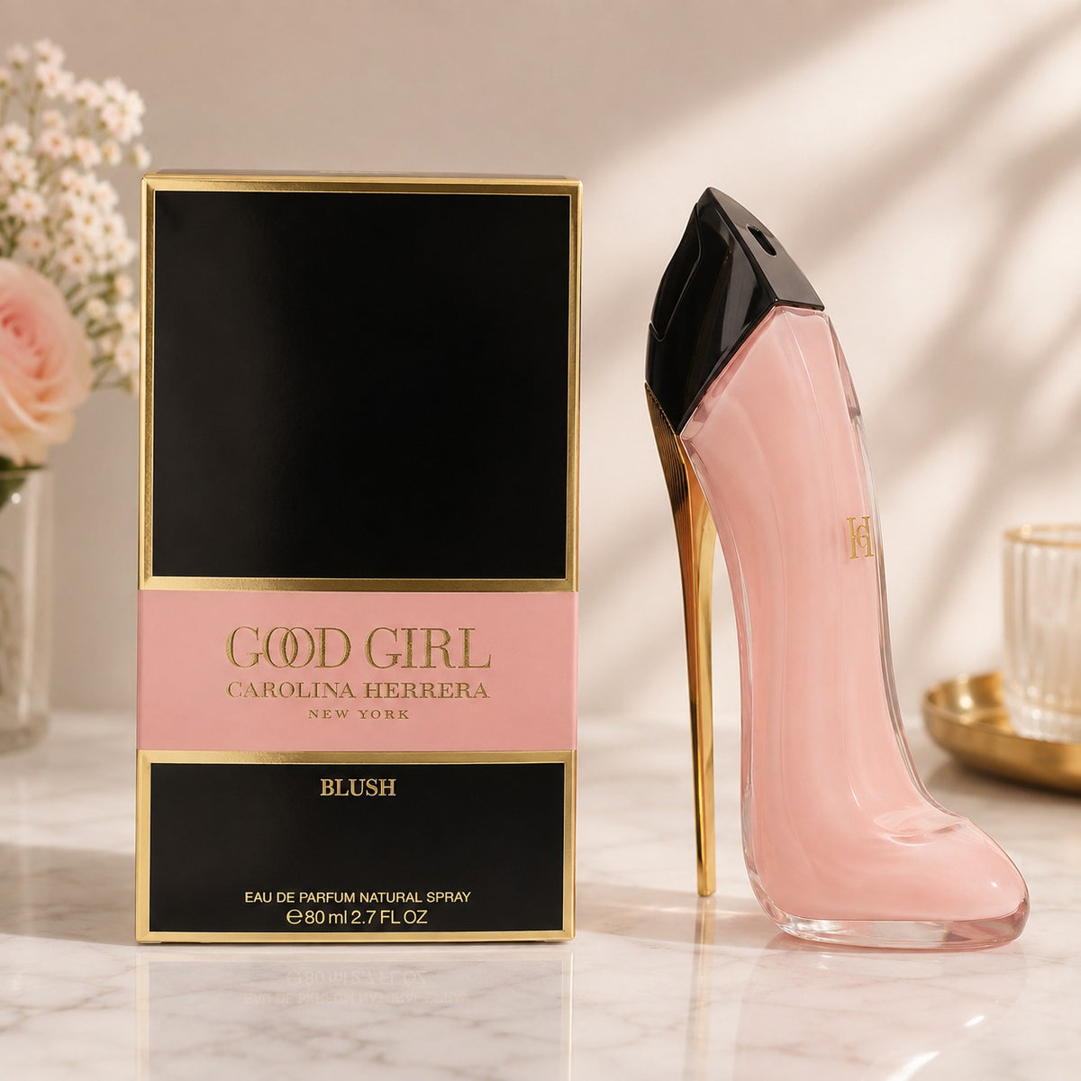 Carolina Herrera Good Girl Blush Eau de Parfum for Women 2.7 oz (80 ml) – Luxury Floral Fragrance