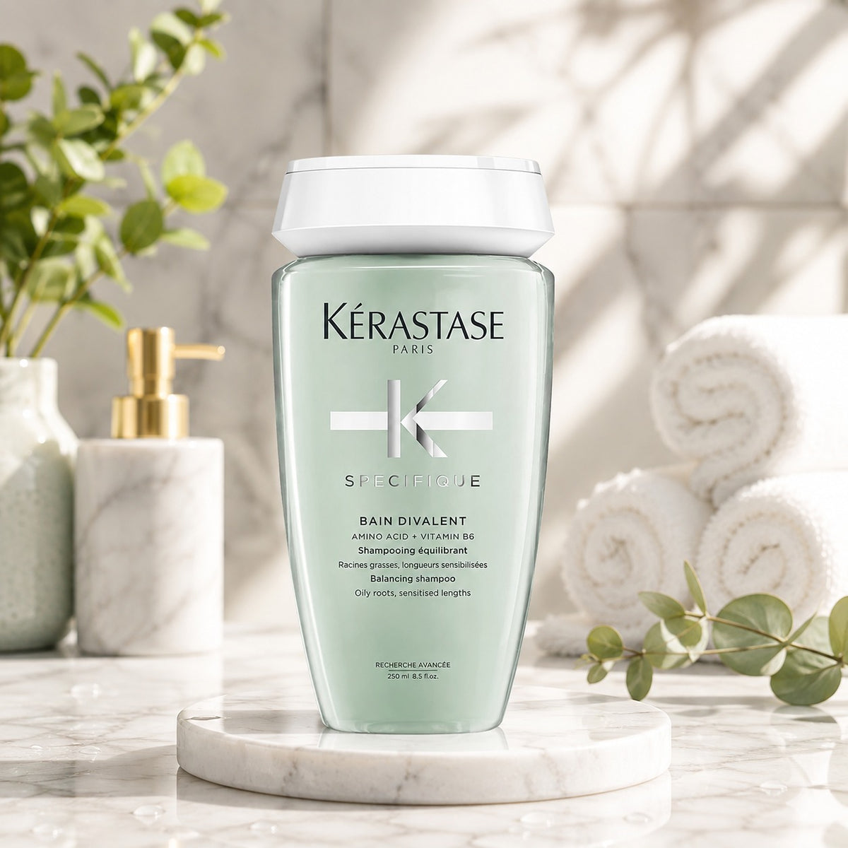 Kérastase Spécifique Bain Divalent Balancing Shampoo – 250ml | Oily Roots & Sensitive Lengths**