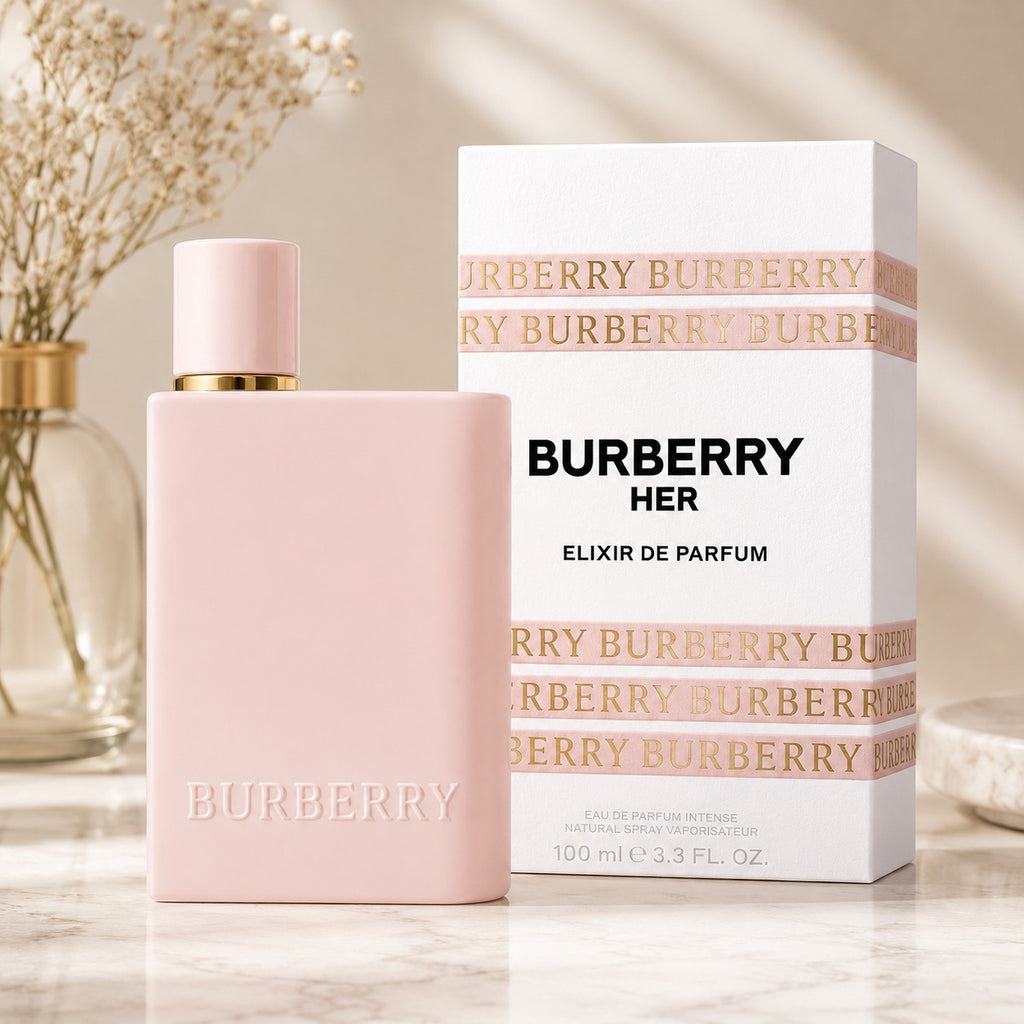 Burberry Her Elixir de Parfum 100ml for Women – Luxury Floral Fruity Fragrance, Long-Lasting Eau de Parfum