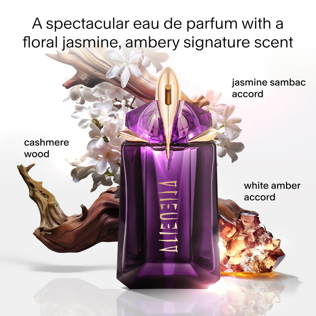 Mugler Alien Eau de Parfum 90ml / 3.0 Fl Oz | Women's Luxury Fragrance | Long-Lasting Floral Perfume | Refillable Talisman Bottle