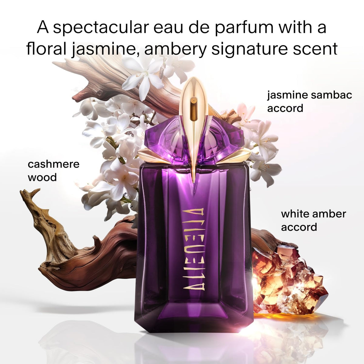 Mugler Alien Eau de Parfum 90ml / 3.0 Fl Oz | Women's Luxury Fragrance | Long-Lasting Floral Perfume | Refillable Talisman Bottle