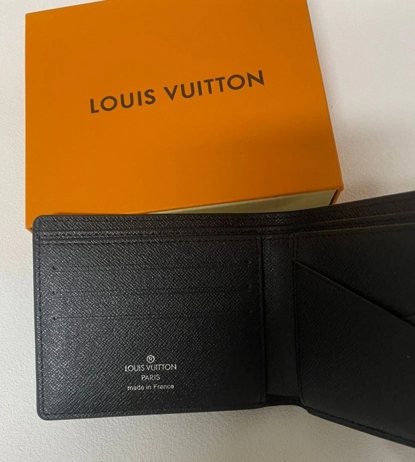 Louis Vuitton Damier Graphite Wallet – Luxury Black Checkered Leather Men’s Bifold Wallet